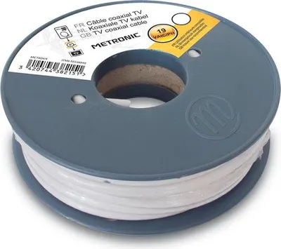 Immagine prodotto di Metronic 438225 cavo coassiale 25 m Bianco