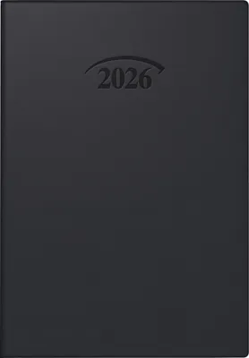 Produktbild von Taschenkalender 712 7,2x10,2cm Kunststoff schwarz 2026.