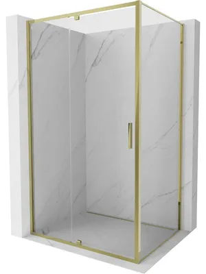 Obrázek produktu pro Mexen Exo sprchový kout otočný 140 x 95 cm, transparentní, zlatý - 819-140-095-50-00