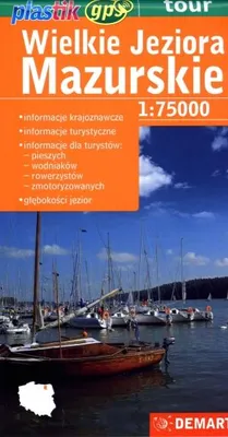 Zdjęcie produktu dla Wielkie Jeziora Mazurskie mapa turystyczna