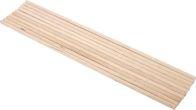 Immagine prodotto di 10 pezzi fai da te in legno artigianato bastoni tassello aste carino alberi legno strumento 0,6 cm * 30 cm
