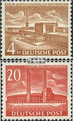 Produktbild von Briefmarken Berlin (West) 1953 Mi 112-113 (kompl.Ausg.) mit Falz Berliner Bauten