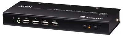 Immagine prodotto di ATEN 2-Port-USB-4K-HDMI-Dual-Bildschirm-KVMP-Switch (Kabel im Lieferumfang enthalten)