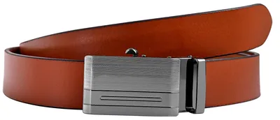 Produktbild von Leonardo Verrelli Herren Gürtel  90 - 120 cm (Bundweite) in Braun aus 100% Echtleder, Automatikschließe, kürzbar