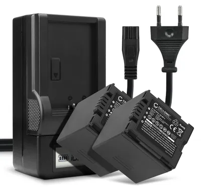 Immagine prodotto di CELLONIC 2x Batteria per Fotocamera Compatibile con Panasonic VDR-D250, NV-GS320, NV-GS500, CGA-DU06 – (2100mAh, 7.4V) + Caricabatteria