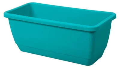 Image de Boîte en plastique INIS bleu mat 60cm