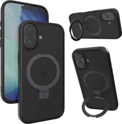 Zdjęcie produktu dla Etui magnetyczne do MagSafe SPACECASE Ring Pro Mag do iPhone 17 Czarny
