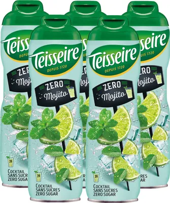 Produktbild von Teisseire Getränke-Sirup Mojito 0% 600ml - Cocktails (5er Pack)