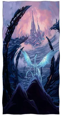 Obrázek produktu pro Omgoods - Plážová osuška Drakenkasteel - 70x140 cm - Bavlna - Měkká a savá