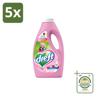 Produktbild von 5 x  Dreft Flüssigwaschmittel Delicate & Wool für Wolle und Feinwäsche - Vorratspackung - 5 Stücke