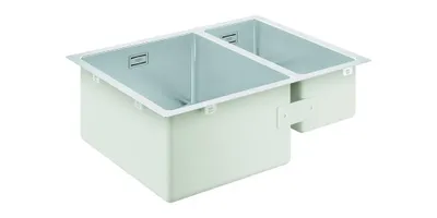 Zdjęcie produktu dla Zlewozmywak ze stali nierdzewnej podblatowy K700 31577_1 1,5 komory 595x450 mm EB lewy