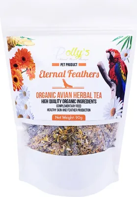 Produktbild von Polly's Natural Eternal Feathers  - -Tee für Papageien 40g