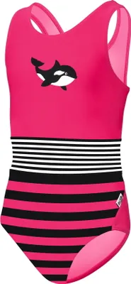 Produktbild von BECO SEALIFE Mädchen Kinder Badeanzug Schwimmanzug Einteiler Größe 116 pink/schwarz UV50+