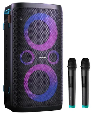 Obrázok produktu pre Bluetooth reproduktor Hisense Party Storm 1, bezdrôtové mikrofóny - čierna