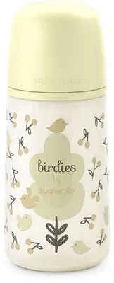 Immagine prodotto di Biberon, SUAVINEX Birdies, tettarella SX Pro M, 270 ml, 3-6 mesi, beige