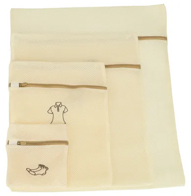 Imagen del producto de KIK KX3385: Juego de 6 bolsas de malla para lavar ropa con cremallera