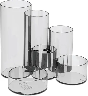 Obrázok produktu pre MAUL zásobník na perá MAULtubo plast 15,3 x 15,2 x 12,6 cm krištáľovo číry