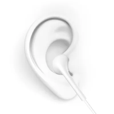 Obrázok produktu pre Dudao Earphones slúchadlá do uší s diaľkovým ovládaním a mikrofónom s 3,5 mm konektorom minijack v bielej farbe