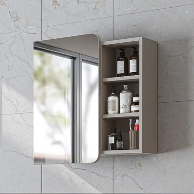 Immagine prodotto di Roomart LYCIA-82 Mobile da bagno con armadio a specchio, larghezza 70 cm, beige