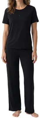 Produktbild von JOOP! Cosy Schlafanzug Set aus T-Shirt und langer Hose, Hose mit bequemem Gummibund, Elastisches Material für hohen Komfort