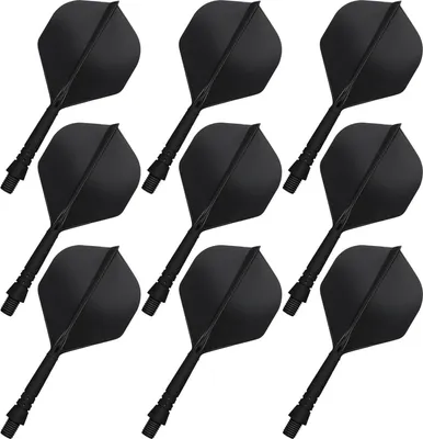 Produktbild von CyeeLife 2-In-1 Dart Flights and Shafts Pack of 9 Schwarz