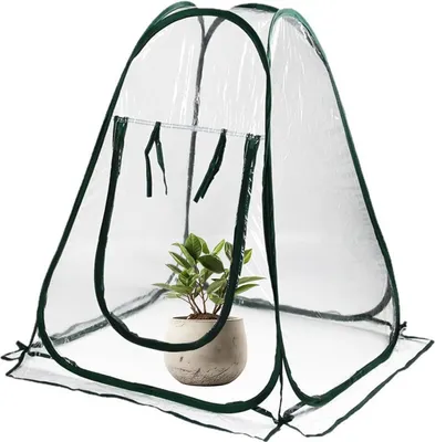 Image de Mini-serre, tunnel en plastique, 70x70x80 cm, pour balcon et jardin