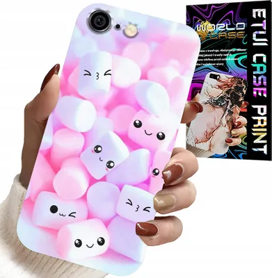 Zdjęcie produktu dla Etui Do Iphone 6 / 6S - Wzór W Słodkie Pianki, Obudowa, Plecki