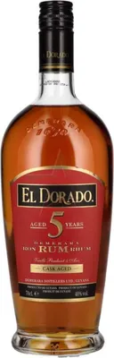 Imagen del producto de El Dorado, 5 años, 40% de alcohol, 0,70 litros