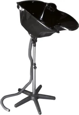Image de Eurostil bac à shampoing portable réglable inclinable noir pratique