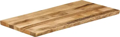 Image de vidaXL Plateau de table avec bord d'arbre 120x60x2,5 cm Mango massif rugueux