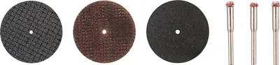Produktbild von PARKSIDE® Drahtbürsten-/Polier-Set / Trennscheiben-Set / Schleifstifte-Set / Fräser-Set / Lamellenschleifer-Set (Trennscheiben-Set.)