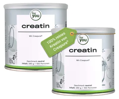 Produktbild von Kreatin Monohydrat Creapure® 100% rein geschmacksneutral 2x340g 200 Portionen