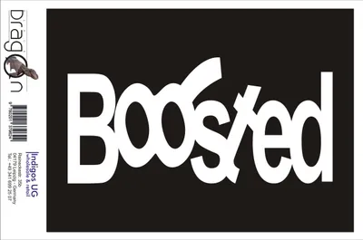 Produktbild von Aufkleber / Autoaufkleber - JDM / Die cut / Auto / OEM - Boosted - 210x100mm silber - Heckscheibe / Heckscheibenaufkleber