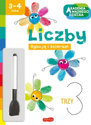 Obrázok produktu pre Akademia Mądrego Dziecka. Rysuję I Ścieram Liczby