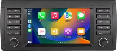 Produktbild von Autoradio mit Bluetooth und CarPlay für BMW X5 E53/E39/M5 (1996–2003) – Kompatibel mit Apple und Android – Stereoanlage mit Navigation – Navigationssystem – 2 GB RAM, 32 GB Speicher
