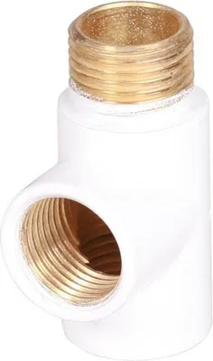 Image de T-Verbindung 1/2In Int-1/2In-1/2In Ext Weiss