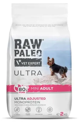 Produktbild von RAW PALEO Ultra Pork Mini Adult - trockenfutter für Hunde - 2kg