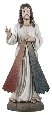 Jesus Barmherzig Figur 60 cm Harz Dekoration mehrfarbig