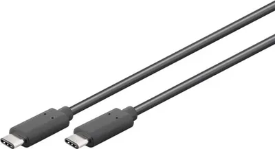 Produktbild von Goobay USB 3.1 Gen 1 Kabel USB-C, 1 m, USB C, USB C, USB 3.2 Gen 2 (3.1 Gen 2), Männlich/Männlich, Schwarz