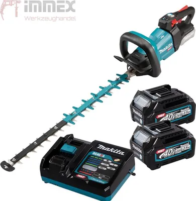 Immagine prodotto di Makita UH005GD201 Tagliasiepi a batteria 75 cm 40V max. / 2x batteria 2,5 Ah + caricabatterie