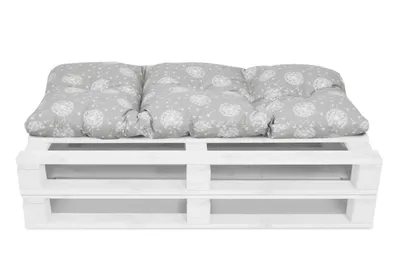 Produktbild von Amilian Palettenkissen SET Gartenkissen mit Rückenkissen Bankauflage Kissen Sitzpolster für Europaletten Sitzkissen: 60x120cm + 2 x40x60cm
