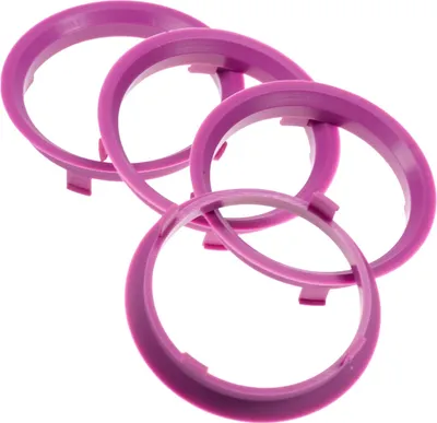 Produktbild von 4X Zentrierringe 70,1 x 65,1 mm violett Felgen Ringe  Germany
