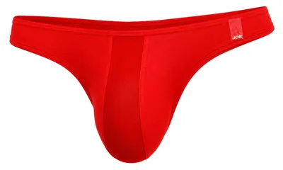 Produktbild von Apolo Tanga für Herren, leichter Stretch-Mikrofaser, extrem niedriger Bund, Rot, Größe L