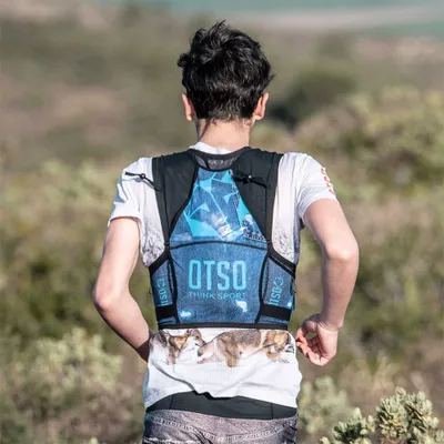 Produktbild von Ultraleichter und ultraatmungsaktiver Rucksack mit 12 Litern Fassungsvermögen, 170g, Blau, Größe L