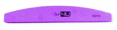 Produktbild von Nail4u Standard Purple Polierfeile 180/240 Halbmond