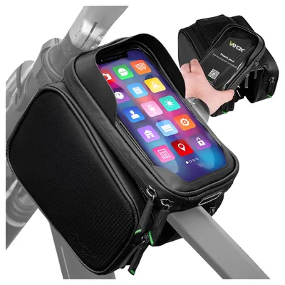 Immagine prodotto di Borsa da bici Vayox VA0168 | 1,8 L | Portacellulare | Tecnologia Touch | Easy-Mount | Nero
