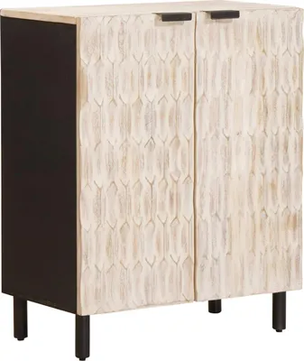Immagine prodotto di Maison Exclusive - Credenza, dimensioni 60 x 33 x 75 cm, realizzata in legno massello di mango