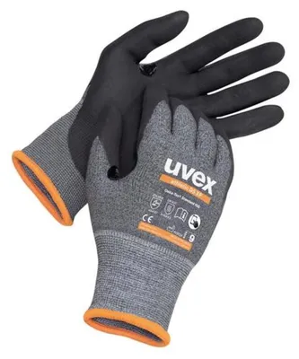 Productafbeelding van uvex beschermhandschoen athletic D5XP, grijs, zwart, maat 6