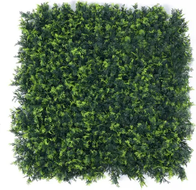 Image de Buxibo Kit Haie Artificielle - 4x50x50 cm - Mur Vert - Olivier Artificiel - Pare-vue balcon - Plantes artificielles intérieur/extérieur - Olive