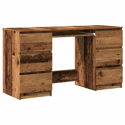 Obrázek produktu pro vidaXL Psací stůl vzhled starého dřeva 140x50x77 cm materiál na bázi dřeva